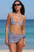 3Pcs Leopard Bikini & Sarong Swim Set